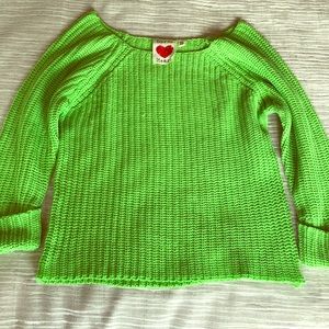 Derek Heart Light Green Sweater-A08